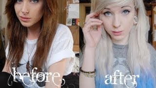 how I got my hair from dark brown to blonde