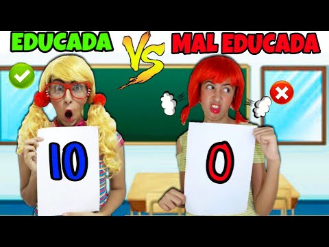 EDUCADA VS MAL EDUCADA NA ESCOLA| LETICIA E SIL