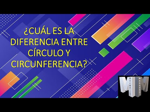 ¿ CUÁL ES LA DIFERENCIA ENTRE CÍRCULO Y CIRCUNFERENCIA?