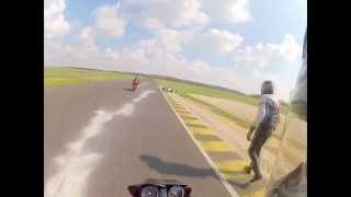 preview picture of video 'BMW R1200GS Crash racetrack'