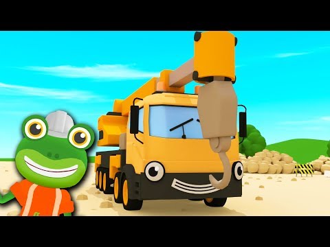 Caroline The Crane Song | Gecko's Garage | Kids Songs | Construction Trucks For Children