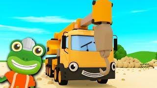 Caroline The Crane Song | Gecko&#39;s Garage | Kids Songs | Construction Trucks For Children