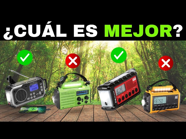 Vídeo relacionado con Radio de Emergencia Portátil con Manivela de 650mA y Pilas Recargable de 12000 mAh, Am/FM Radio Solar con Panel Solar Grande, Puerto USB, Linterna LED y Luz de Lectura para Acampar al Aire Libre