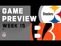 Pittsburgh Steelers vs. Cincinnati Bengals | NFL Week 15 Game Preview