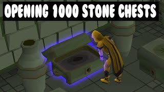 Opening 1000 stone chests in OSRS