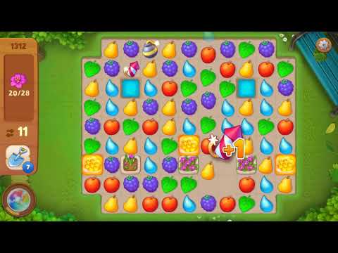 Gardenscapes Level 1312 Lösung / Help / Solution - Mobil Handy Spiel Gameplay Let's Play