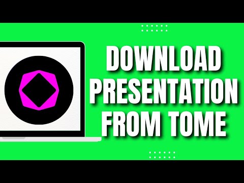 How To Download Your Presentation From Tome AI (EASY)