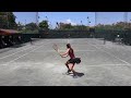 Rosario Elmudesi College Tennis Video