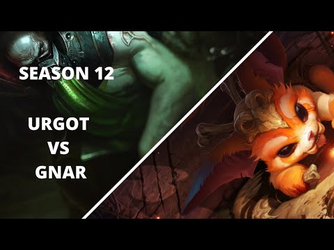 URGOT VS GNAR  - HOW TO DESTROY THE TOPLANE League of legends gameplay Season 12