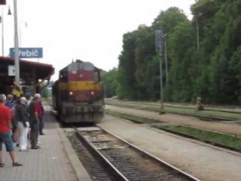 Žst. Třebíč, křižování Sp 1661 a Os 4876 tentokrát již tak, že oba mohou odjet včas :-)