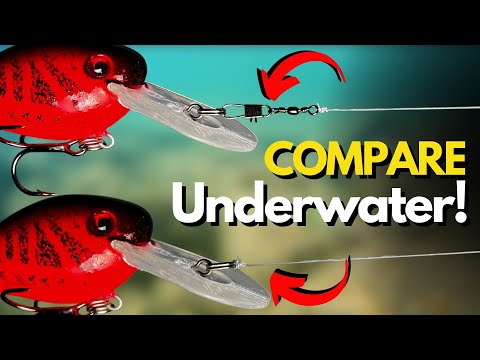 Do Snap Swivels REALLY Hurt Lure Action? (Side-by-Side Look Underwater)