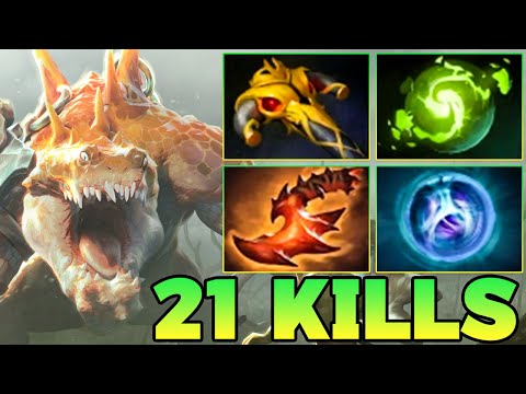 21 Kills Primal Beast !! Primal Beast Dota 2 Safe Lane Carry Meta 7.40 Gameplay Guide Build