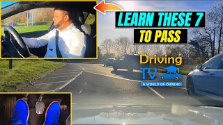 LEARN THESE 7 TO AVOID FAILING | To Pass Driving Test Learn These 7 +The Bonus!