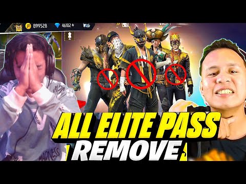 TONDE GAMER AND ALL YOUTUBER GOLDEN ELITE PASS REMOVE😭