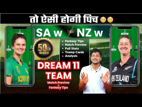 SA w vs NZ w Dream11 Team Prediction Today, NZ w vs SA w Dream11: Fantasy Tips, Stats and Analysis