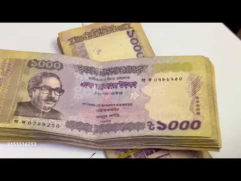 Currency of Bangladesh. BDT or Taka - 4K stock video