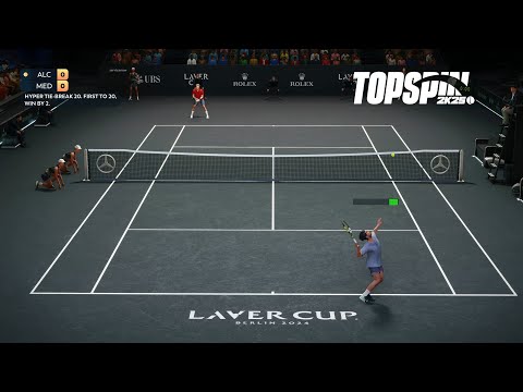 Top Spin 2K25 - Carlos Alcaraz Vs Daniil Medvedev I HYPER TIE BREAK I Laver Cup Berlin Arena (PS5)