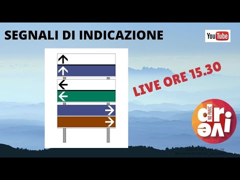 QUIZ PATENTE LIVE Argomento SEGNALI DI INDICAZIONE