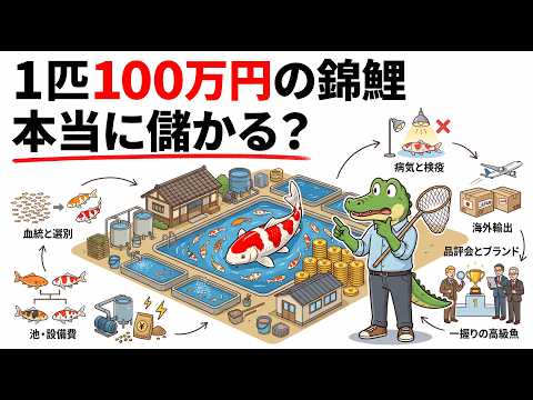 1匹100万円の錦鯉。養鯉業者はどうやって儲けるのか?