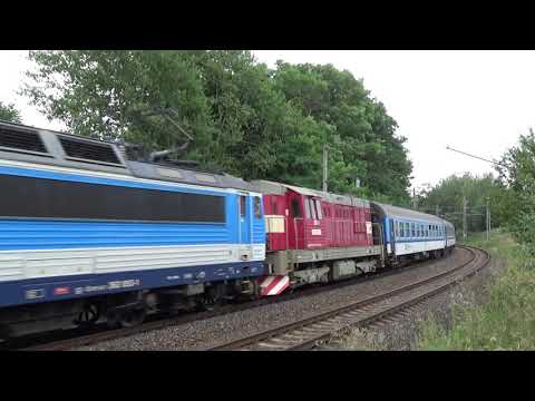 ČD 362.053 + ČD 742.343 - Sp 1694 - Karlovy Vary - 5.8.2019