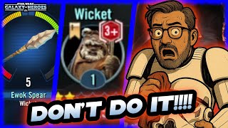 What the Heck Am I Doing On My New Account????  DON'T DO THIS in SWGOH!!!!