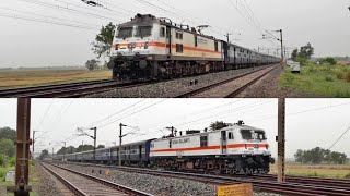 preview picture of video 'EPIC ENCOUNTER when HWH WAP 7 Mumbai Mail meets HWH WAP 7 Himgiri at MPS !!!'
