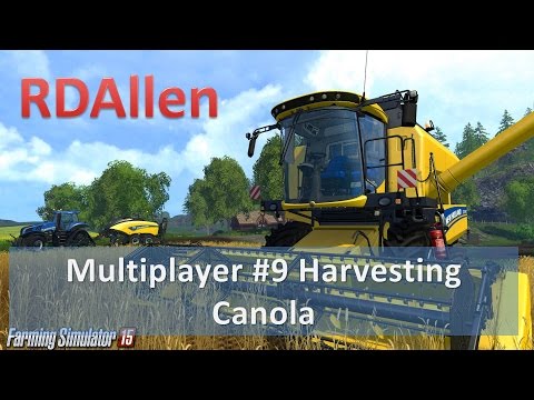 Farming Simulator 15 Multiplayer E9 - Harvesting Canola