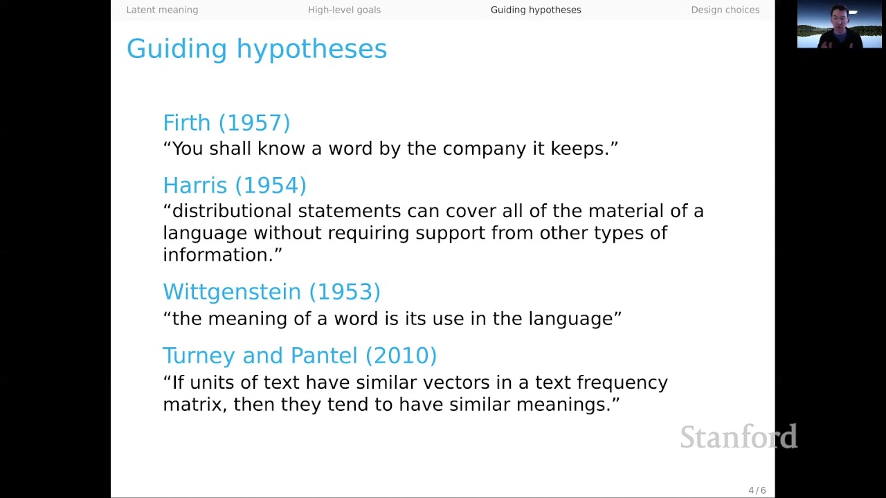 High-Level Goals and Guiding Hypotheses for Natural Language Understanding