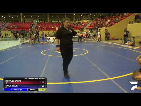 Exhibition 105-120 Lbs Round 1 - Eastyn Scott, NE Vs Knox Page, KS E06f