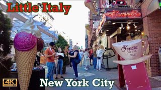 Walking Little Italy, Bowery, New York City 4K
