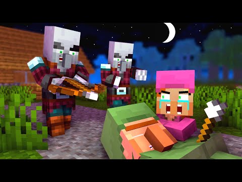 Villager vs Pillager Life 2 - Minecraft Animation