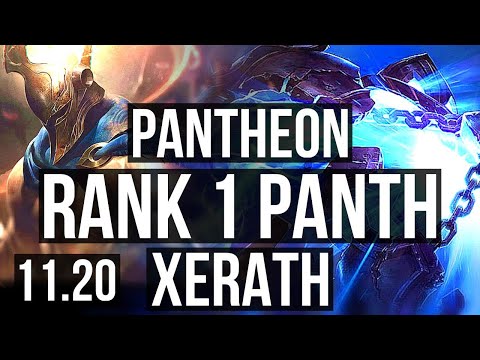 PANTHEON vs XERATH (MID) | Rank 1 Panth, 3/1/8 | JP Challenger | v11.20