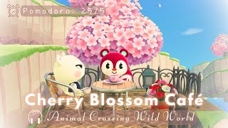 ⏰️Pomodoro 25/5 • AC Wild World Hourly BGM 🌸 Study with me 📖✏️