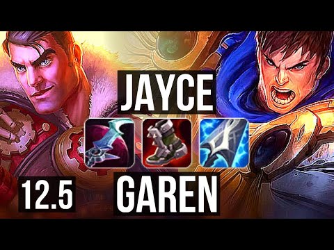 JAYCE vs GAREN (TOP) | 6 solo kills, Rank 9 Jayce | TR Master | 12.5