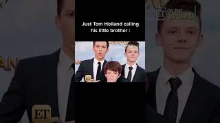 just Tom Holland calling his little brother Paddy Holland 😂😭 Holland family 😍#tomholland #spiderman