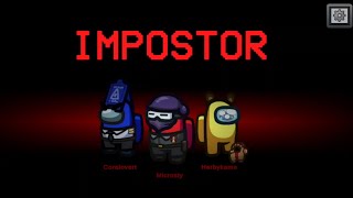 Among us-Quick chat lobby?-trio impostors-shape shifter gameplay on the skeld