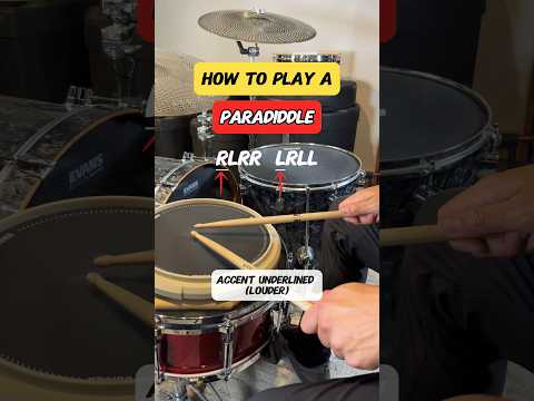How to play a PARADIDDLE! (Essential Drum Rudiment) #drums