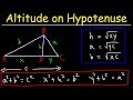 Altitude on Hypotenuse Theorem - Geometry Practice Problems