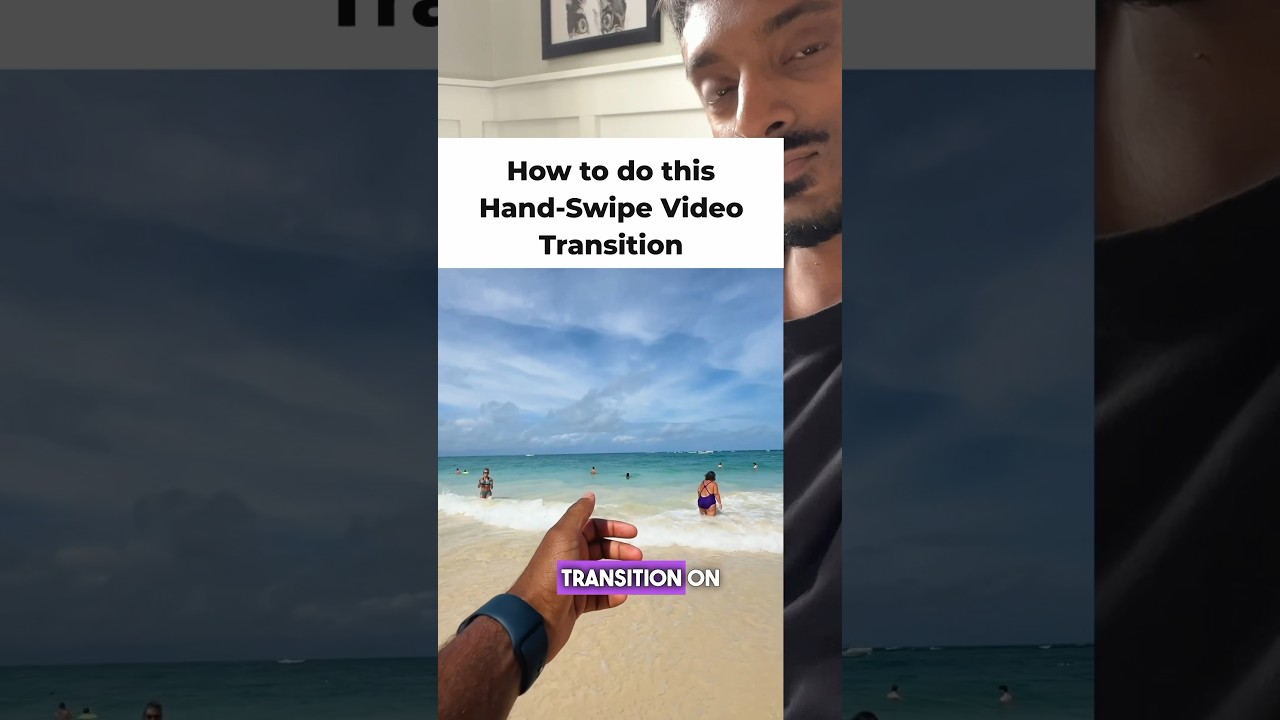 How to do this hand swipe video transition edit using your phone and m CapCut #tutorial #capcut #how