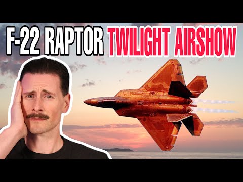 Fighter Pilot Reacts to TWILIGHT F-22 Raptor AIRSHOW Demonstration