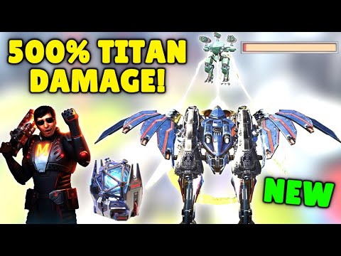 NEW OMG! 500% DMG FAFNIR With MANNI PIlot & NUCLEAR AMPLIFIER Module War Robots MK3 Gameplay WR
