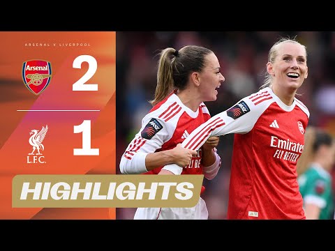 Blackstenius Scores Late Winner! 💥 | Arsenal v Liverpool Highlights | Barclays WSL 2025-26