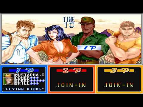 Perfect Gameplay Cadillac's and Dinosaurs Mustapha No Hurts No Damage No Deaths No Cheats 1 Credit