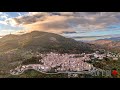 Vista Dall Alto Il Borgo Di Castell Azzara GR Italy