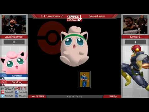 CFL Smackdown 211 Melee - Hungrybox (Jigglypuff) vs Captain G (Captain Falcon) - Grand Finals