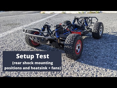 Traxxas Slash 4x4 Setup Test Part 3 (Rear Shock Mount Positions + Fans)