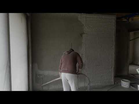 Tynk gliniany maszynowy 06 - tynkowanie [4K]