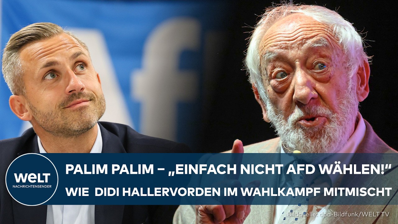 SACHSEN-ANHALT: „Einfach nicht AfD wählen!“ Didi Hallervorden witzelt und wirbt für Sven Schulze CDU