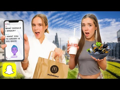 Letting SNAPCHAT Ai Decide My FOOD for 24 HOURS!