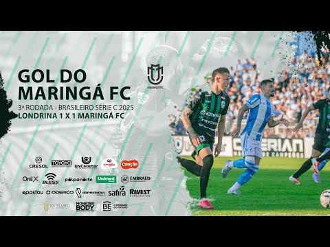 GOL DO MARINGÁ FC - LONDRINA 1 X 1 MARINGÁ - 3ª RODADA BRASILEIRO SÉRIE C